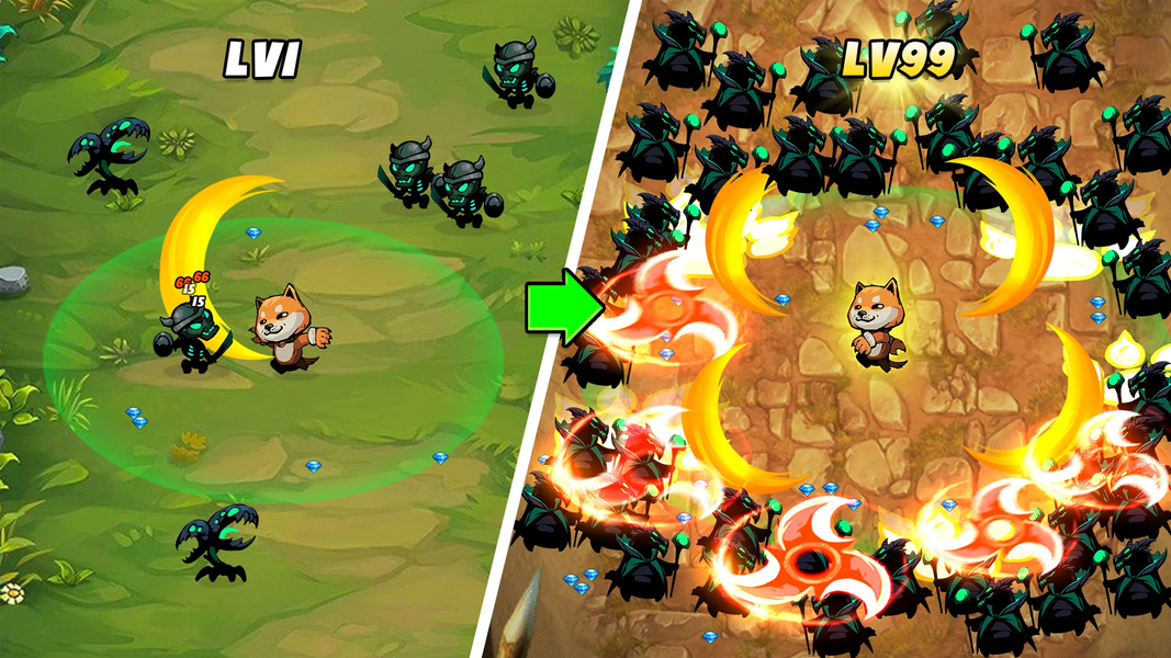 Stickman Survivor: RPG Games - Gameplay image of android game