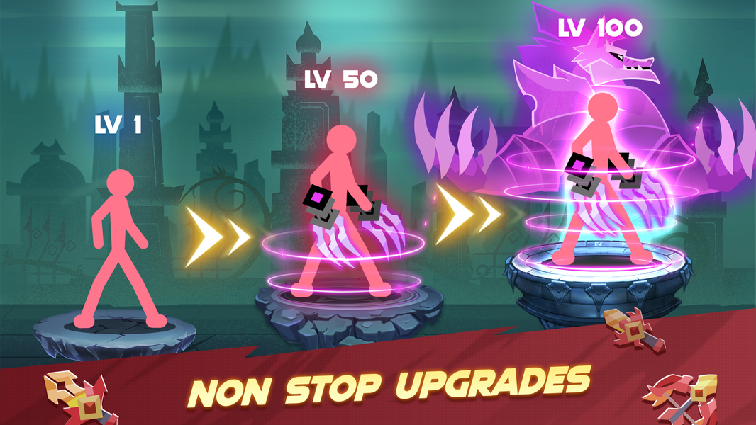 Stickman vs Monster: Idle RPG - عکس بازی موبایلی اندروید