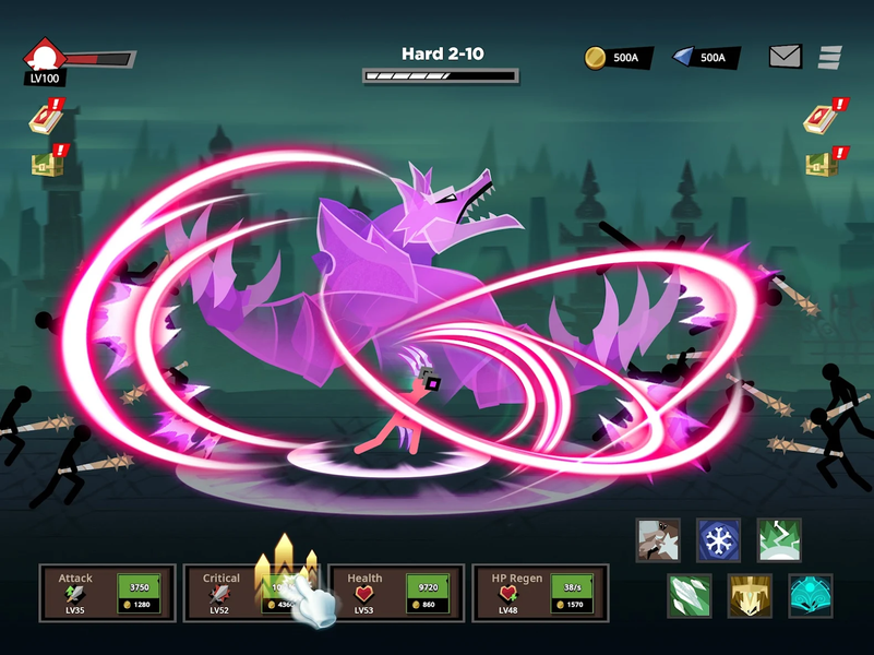 Stickman vs Monster: Idle RPG - عکس بازی موبایلی اندروید