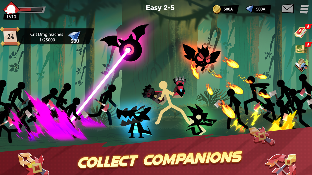 Stickman vs Monster: Idle RPG - عکس بازی موبایلی اندروید