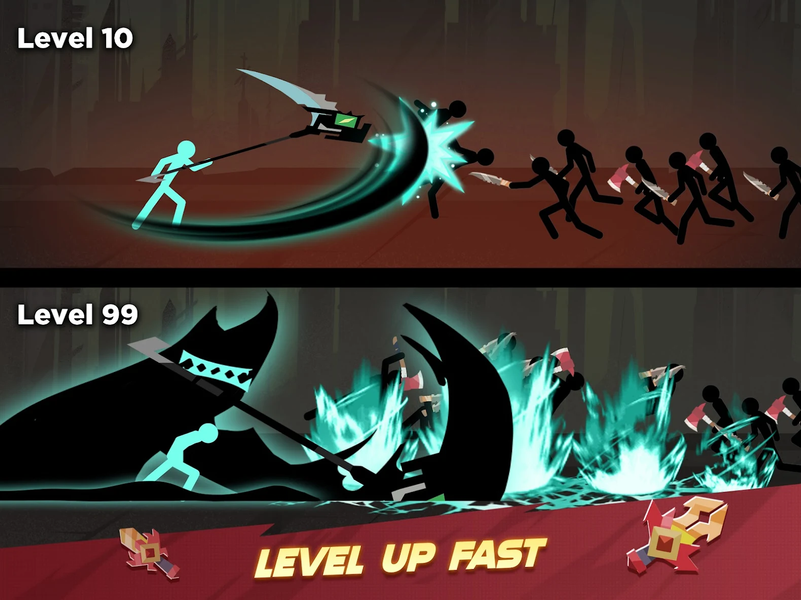 Stickman vs Monster: Idle RPG - عکس بازی موبایلی اندروید