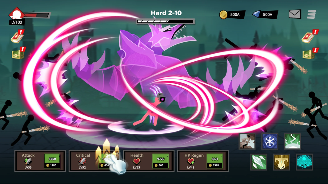 Stickman vs Monster: Idle RPG - عکس بازی موبایلی اندروید