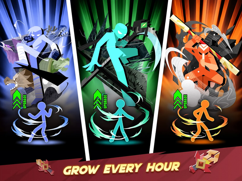 Stickman vs Monster: Idle RPG - عکس بازی موبایلی اندروید