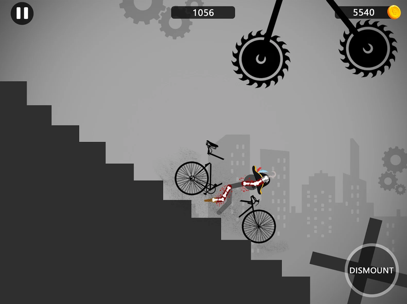Stickman Ragdoll Dismount Flip - Gameplay image of android game