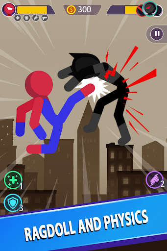 Stickman Battle: Fighting game - Gameplay image of android game