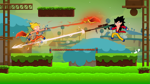 Stickman Dragon Fight - Supreme Stickman Warriors - Gameplay image of android game