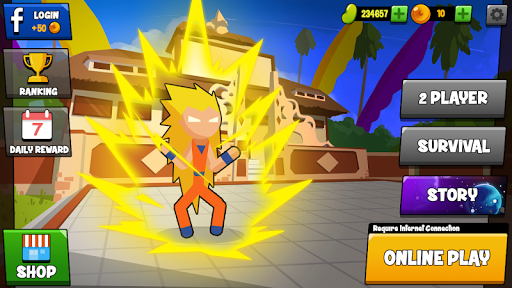 Stickman Dragon Fight - Supreme Stickman Warriors - Gameplay image of android game