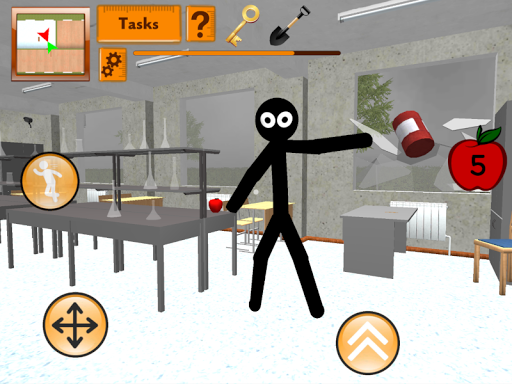 Stickman Teacher. Neighbor School Escape ۳D - عکس بازی موبایلی اندروید