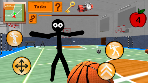 Stickman Teacher. Neighbor School Escape 3D - Gameplay image of android game