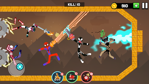 Stickman Fight - Battle Royale - Gameplay image of android game