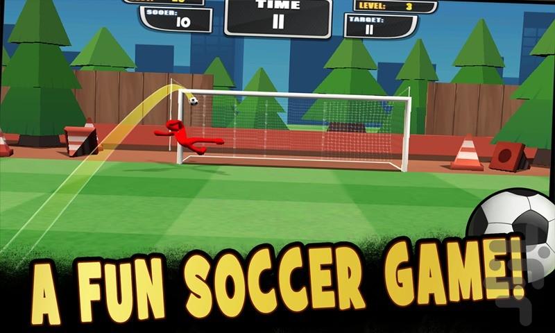 Stickman Freekick Soccer Hero - Gameplay image of android game