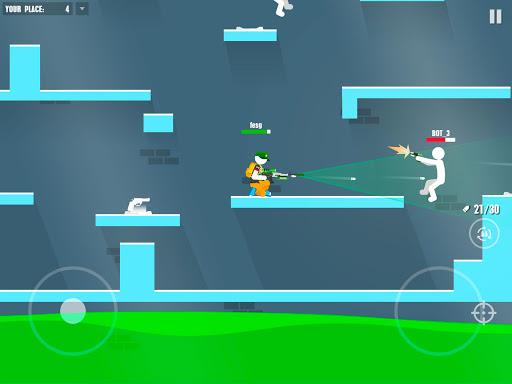 Stickman Battles: Online Shooter - Gameplay image of android game