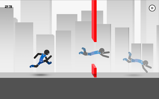 Stickman Parkour Runner - Gameplay image of android game