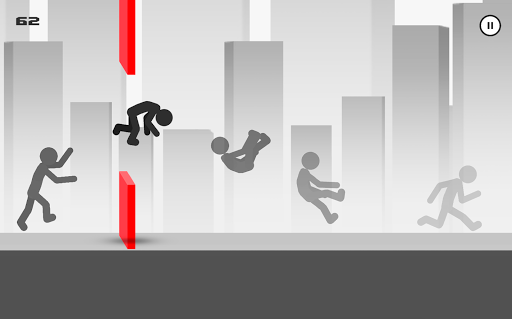 Stickman Parkour Runner - Gameplay image of android game