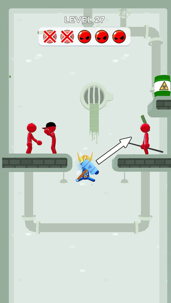 Stickman Teleport Master 3D - Gameplay image of android game