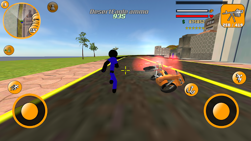 US Police Stickman Hero - Image screenshot of android app