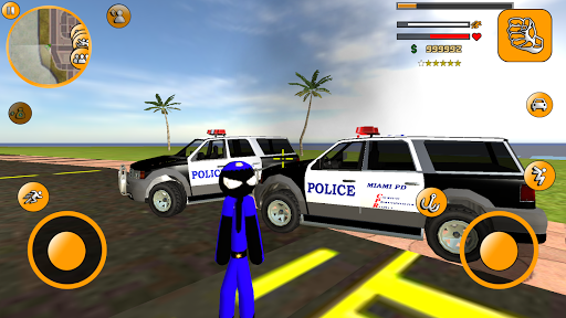 US Police Stickman Hero - عکس برنامه موبایلی اندروید