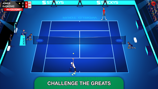 Stick Tennis Tour - Gameplay image of android game