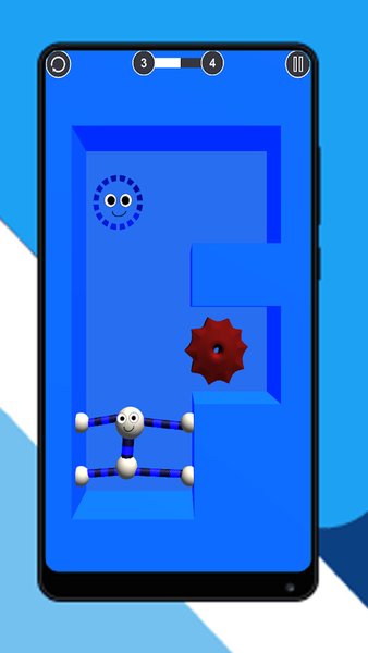 Elastic Guy: Fun Stretching - Gameplay image of android game