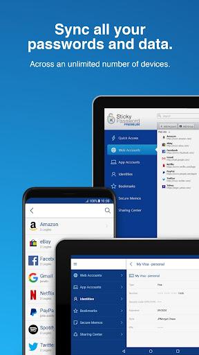 Sticky Password Manager - عکس برنامه موبایلی اندروید