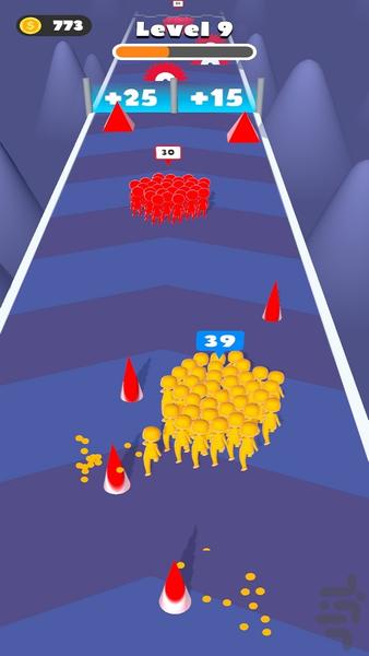 Stickman Crowd Clash - Gameplay image of android game