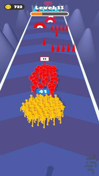 Stickman Crowd Clash - Gameplay image of android game