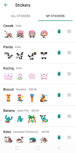 Cute and Free WA Stickers - Image screenshot of android app