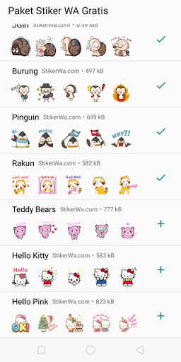 Cute and Free WA Stickers - عکس برنامه موبایلی اندروید