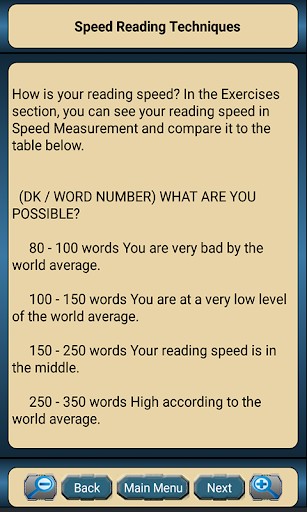 Speed Reading and Exercises - عکس برنامه موبایلی اندروید
