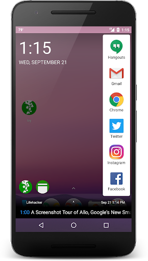 Ivy (Sidebar Launcher, Widgets, RSS) - Image screenshot of android app