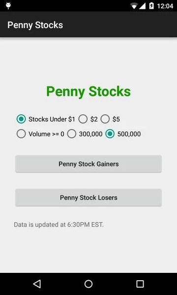 Penny Stocks - عکس برنامه موبایلی اندروید