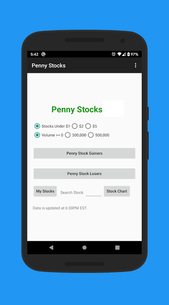 Penny Stocks - عکس برنامه موبایلی اندروید