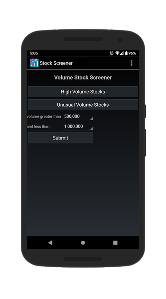 Stock Screener - Image screenshot of android app