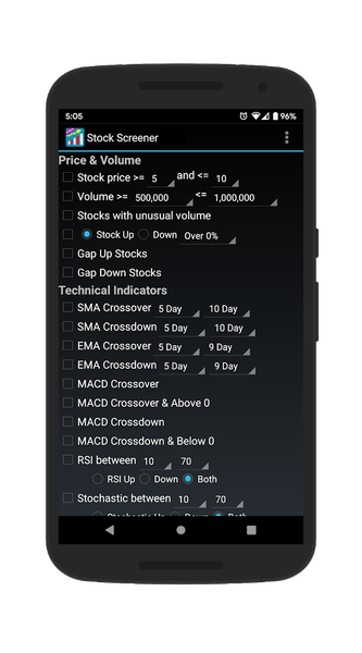 Stock Screener - Image screenshot of android app