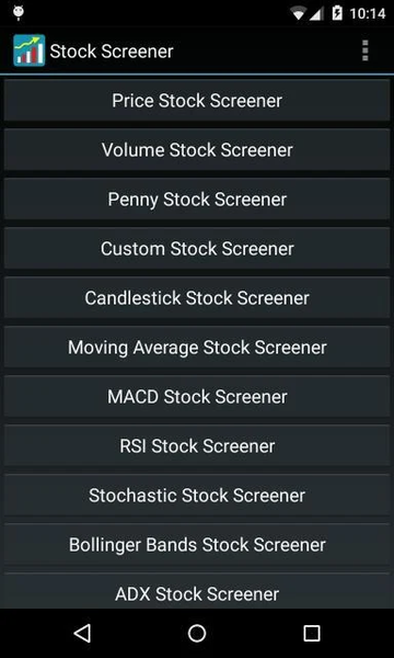 Stock Screener - Image screenshot of android app