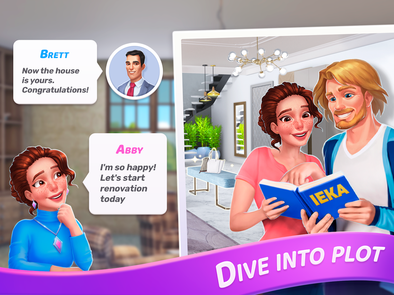 Merge Design: Home Makeover - عکس بازی موبایلی اندروید