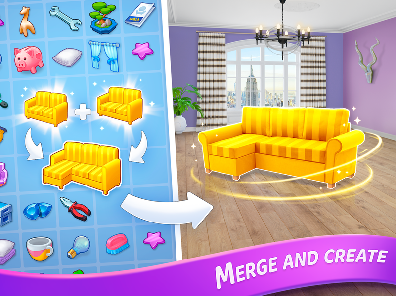 Merge Design: Home Makeover - عکس بازی موبایلی اندروید