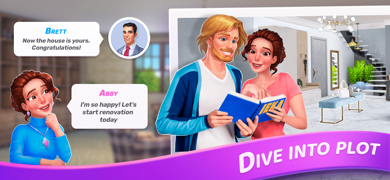 Merge Design: Home Makeover - عکس بازی موبایلی اندروید