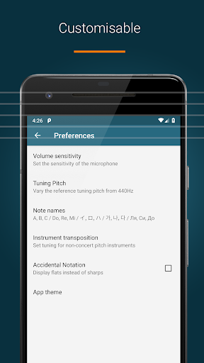 Tuner - Pitched! - Image screenshot of android app