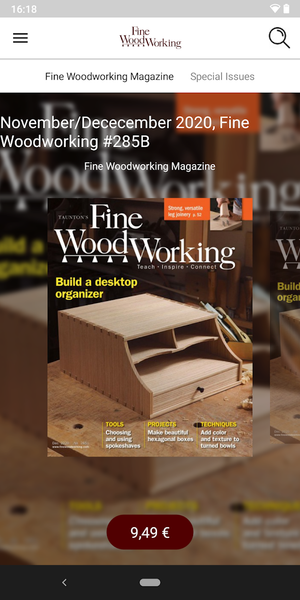 Fine Woodworking Magazine - عکس برنامه موبایلی اندروید