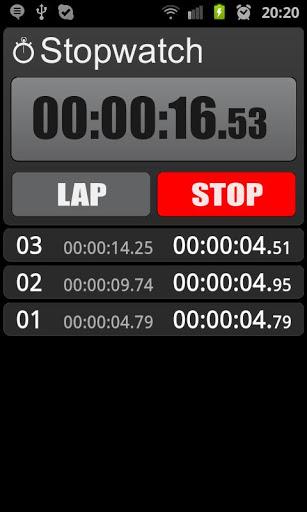 Stopwatch - Image screenshot of android app