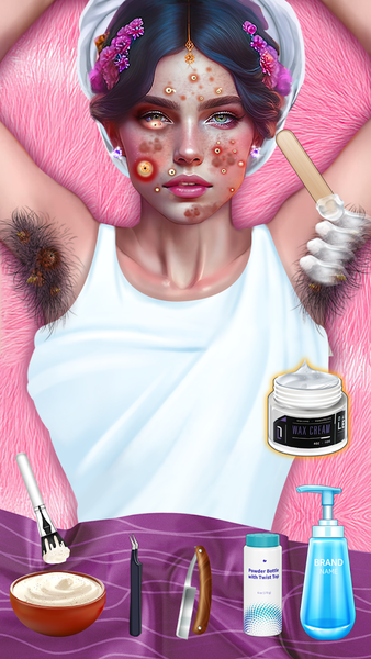 ASMR Waxing: Spa Makeover - Gameplay image of android game