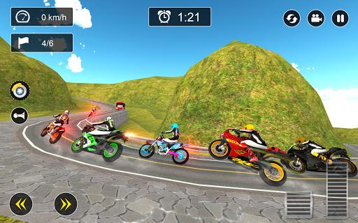 Snow Mountain Bike Racing 2022 - Gameplay image of android game