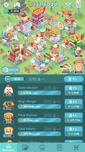 Foodpia tycoon - restaurant - Gameplay image of android game