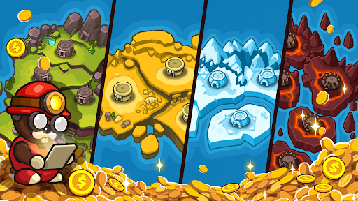 Popo Mine: Idle Mineral Tycoon - Gameplay image of android game