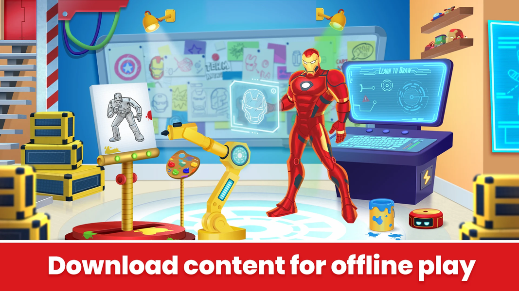 Marvel HQ: Kids Super Hero Fun - عکس برنامه موبایلی اندروید