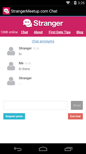 StrangerMeetup.com Chat - Image screenshot of android app