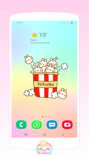 Strawberry backgrounds - Cute kawaii wallpapers - Image screenshot of android app