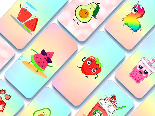 Strawberry backgrounds - Cute kawaii wallpapers - عکس برنامه موبایلی اندروید