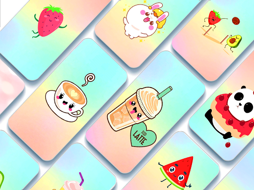 Strawberry backgrounds - Cute kawaii wallpapers - عکس برنامه موبایلی اندروید